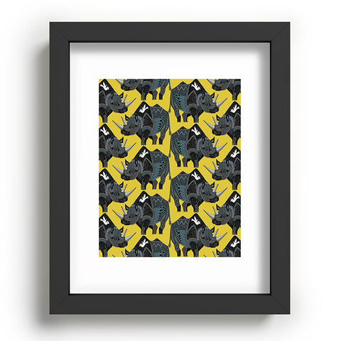 Sharon Turner Rhinoceros Recessed Framing Rectangle