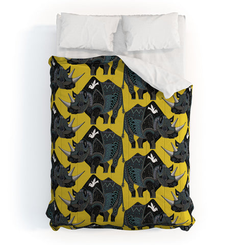 Sharon Turner Rhinoceros Comforter