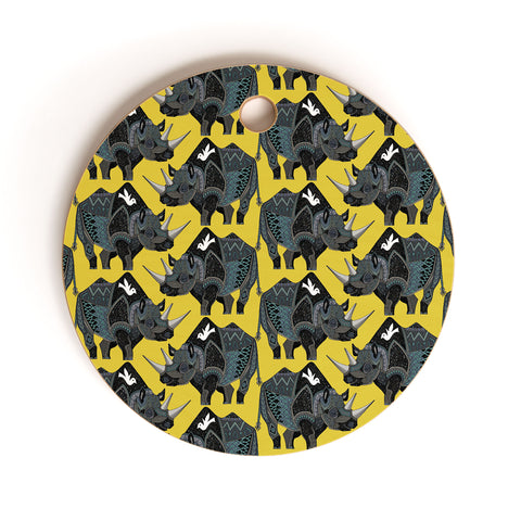 Sharon Turner Rhinoceros Cutting Board Round