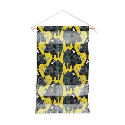 Sharon Turner Rhinoceros Wall Hanging Portrait