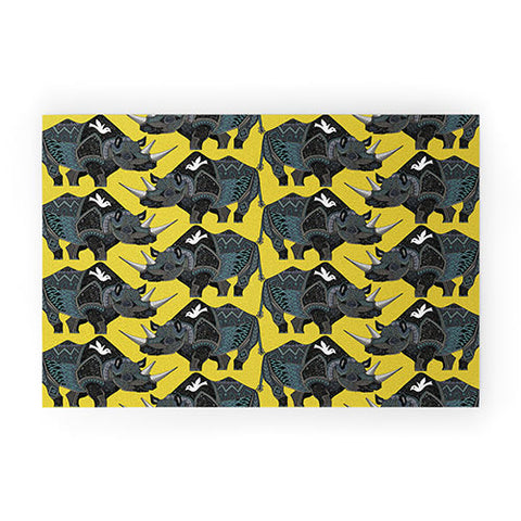 Sharon Turner Rhinoceros Welcome Mat