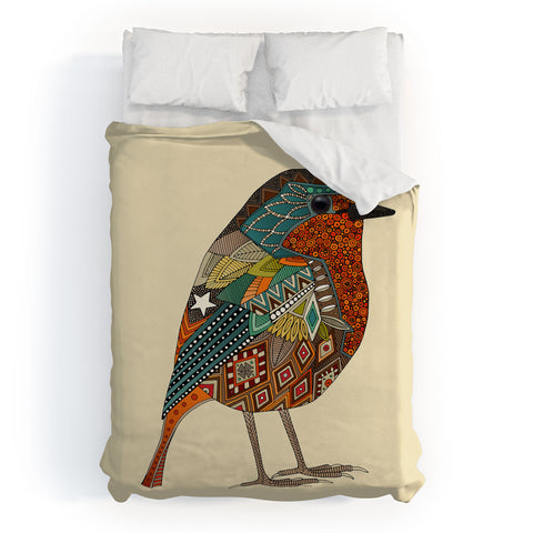 Sharon Turner robin vanilla Duvet Cover