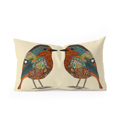Sharon Turner robin vanilla Oblong Throw Pillow
