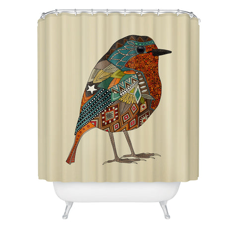 Sharon Turner robin vanilla Shower Curtain