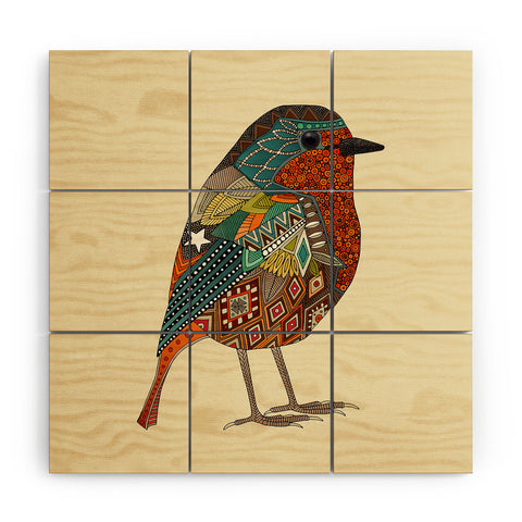 Sharon Turner robin vanilla Wood Wall Mural