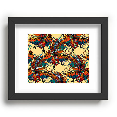 Sharon Turner rooster ink Recessed Framing Rectangle