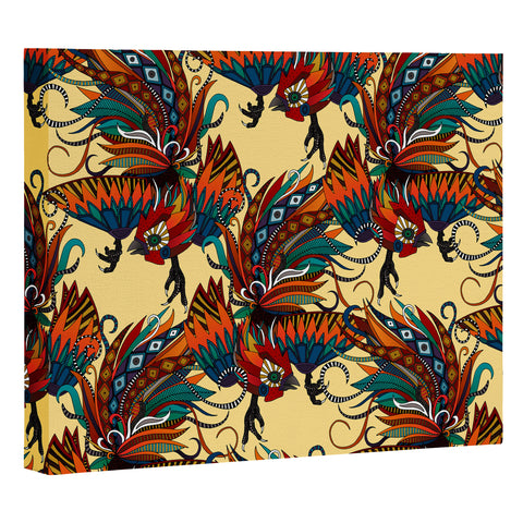 Sharon Turner rooster ink Art Canvas