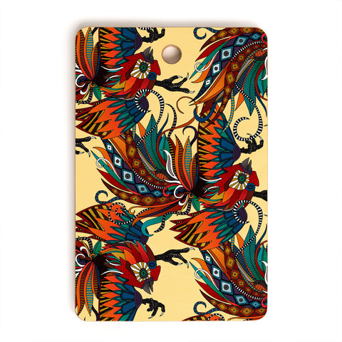 Sharon Turner rooster ink Cutting Board Rectangle