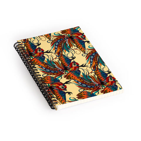 Sharon Turner rooster ink Spiral Notebook