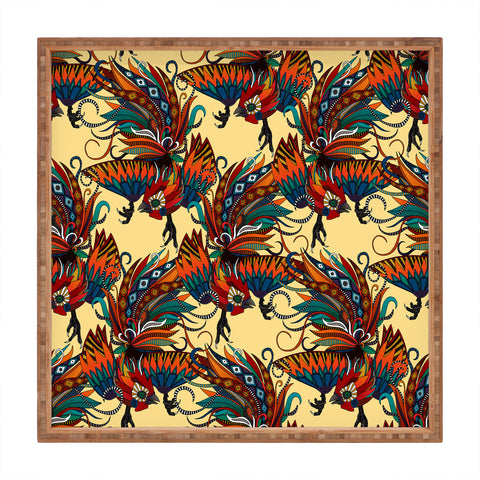 Sharon Turner rooster ink Square Tray