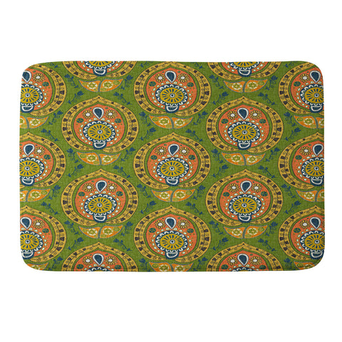 Sharon Turner safa green Memory Foam Bath Mat