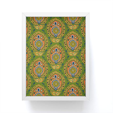 Sharon Turner safa green Framed Mini Art Print