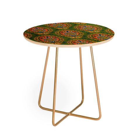 Sharon Turner safa green Round Side Table