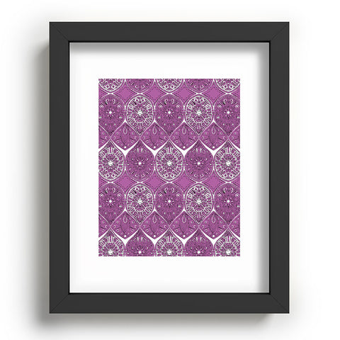 Sharon Turner Saffreya Orchid Recessed Framing Rectangle