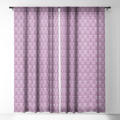 Sharon Turner Saffreya Orchid Sheer Window Curtain