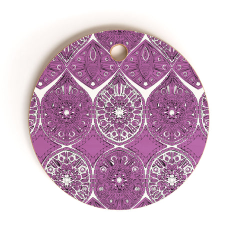 Sharon Turner Saffreya Orchid Cutting Board Round