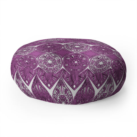 Sharon Turner Saffreya Orchid Floor Pillow Round