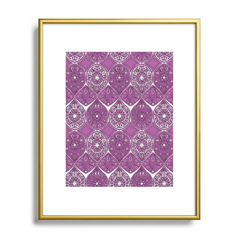 Sharon Turner Saffreya Orchid Metal Framed Art Print