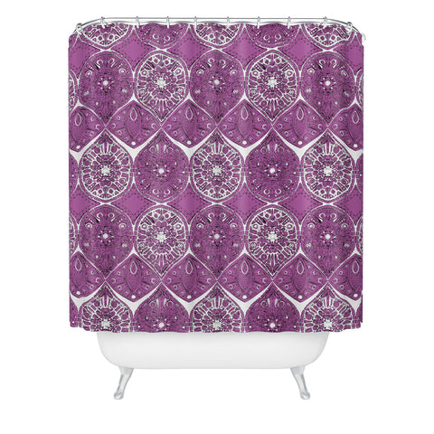 Sharon Turner Saffreya Orchid Shower Curtain