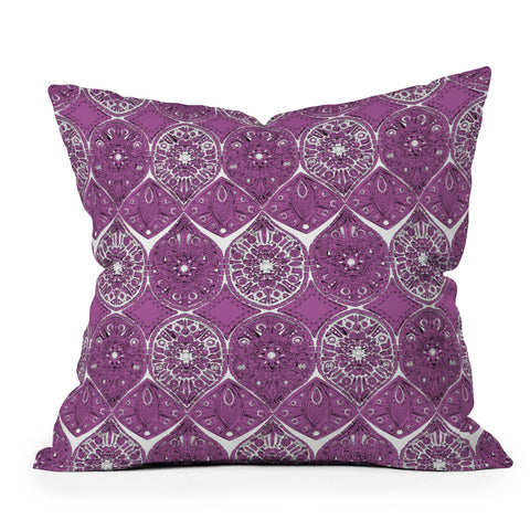 Sharon Turner Saffreya Orchid Throw Pillow