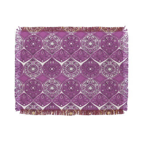 Sharon Turner Saffreya Orchid Throw Blanket