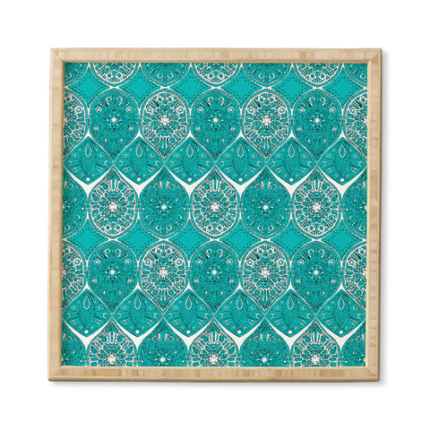 Sharon Turner Saffreya Turquoise Framed Wall Art