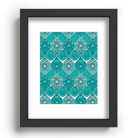 Sharon Turner Saffreya Turquoise Recessed Framing Rectangle