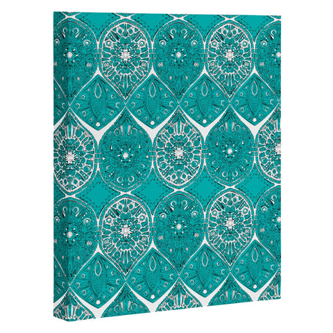 Sharon Turner Saffreya Turquoise Art Canvas