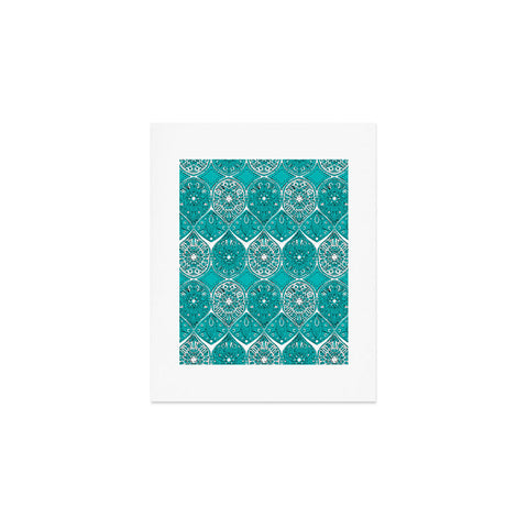 Sharon Turner Saffreya Turquoise Art Print
