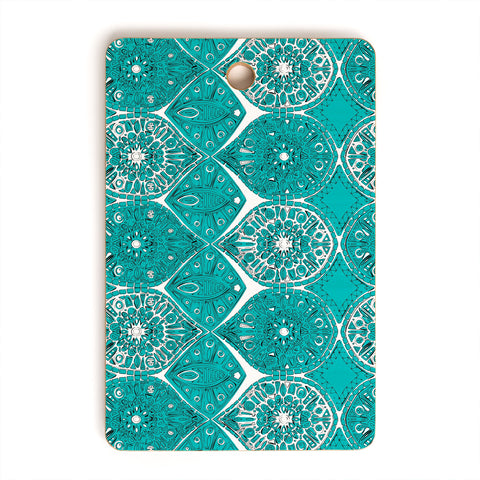 Sharon Turner Saffreya Turquoise Cutting Board Rectangle
