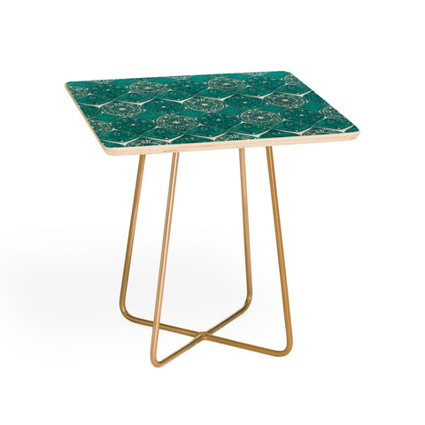 Sharon Turner Saffreya Turquoise Side Table