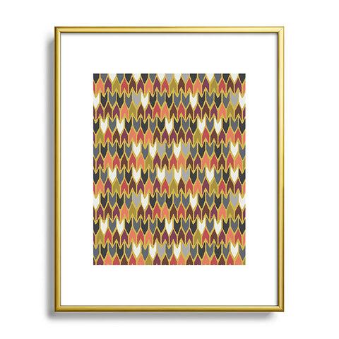 Sharon Turner Saffron Pepper Metal Framed Art Print