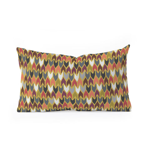 Sharon Turner Saffron Pepper Oblong Throw Pillow