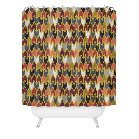 Sharon Turner Saffron Pepper Shower Curtain