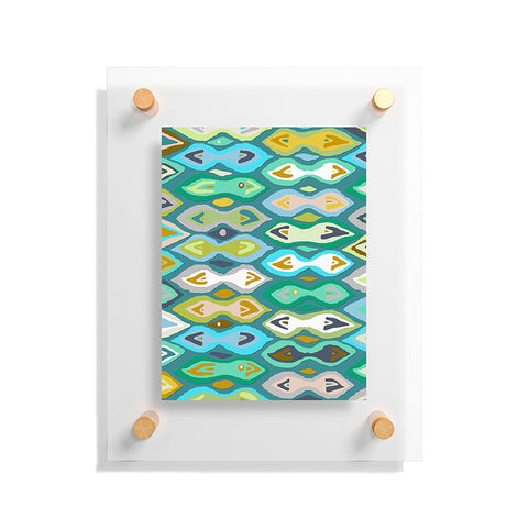 Sharon Turner Sagar ikat Floating Acrylic Print