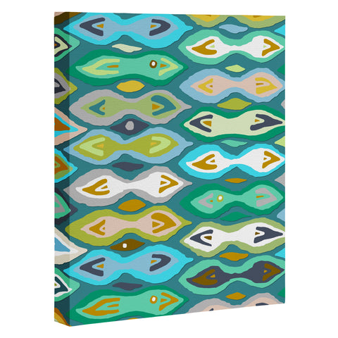 Sharon Turner Sagar ikat Art Canvas