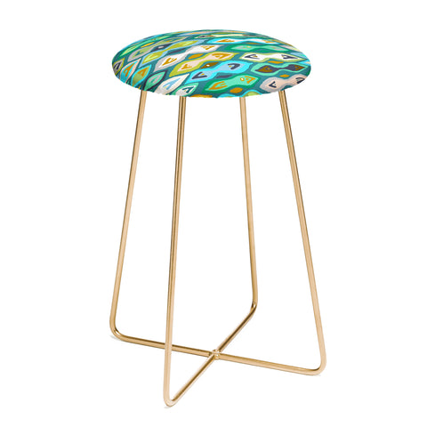 Sharon Turner Sagar ikat Counter Stool