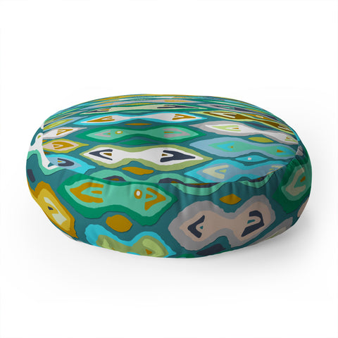 Sharon Turner Sagar ikat Floor Pillow Round