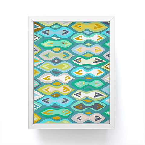 Sharon Turner Sagar ikat Framed Mini Art Print