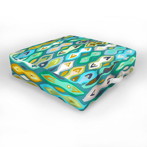 Sharon Turner Sagar ikat Outdoor Floor Cushion