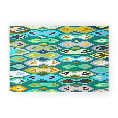 Sharon Turner Sagar ikat Welcome Mat