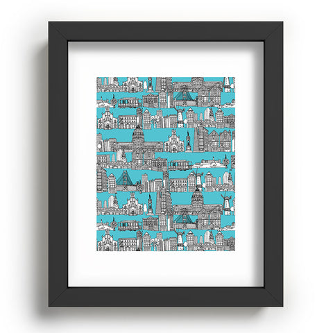 Sharon Turner San Francisco Blue Recessed Framing Rectangle