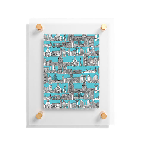 Sharon Turner San Francisco Blue Floating Acrylic Print