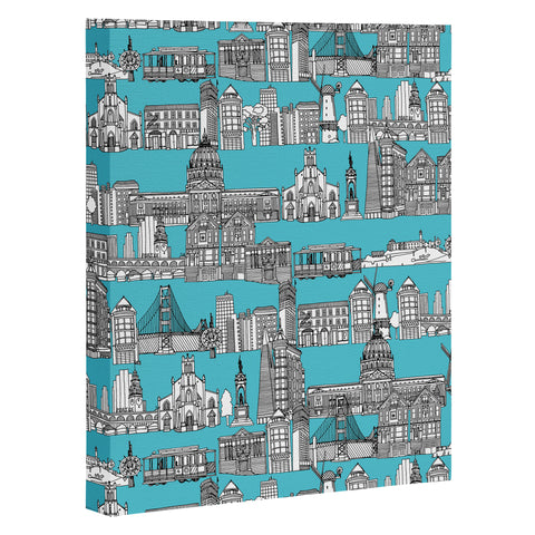 Sharon Turner San Francisco Blue Art Canvas