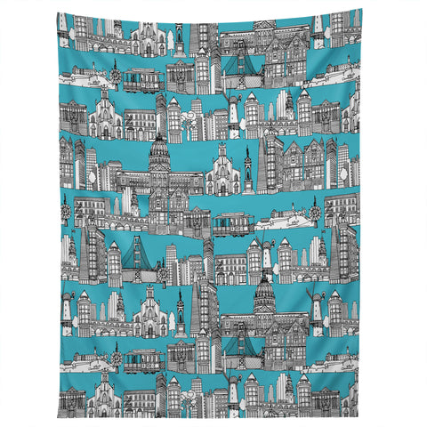 Sharon Turner San Francisco Blue Tapestry