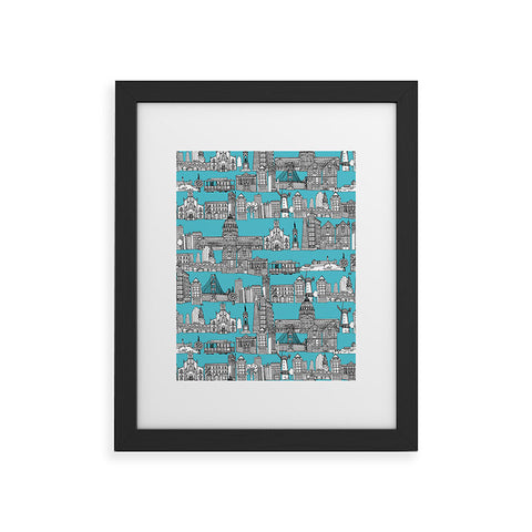 Sharon Turner San Francisco Blue Framed Art Print