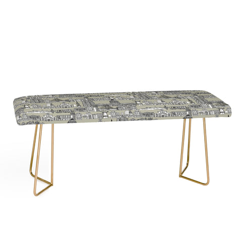 Sharon Turner San Francisco Linen Bench