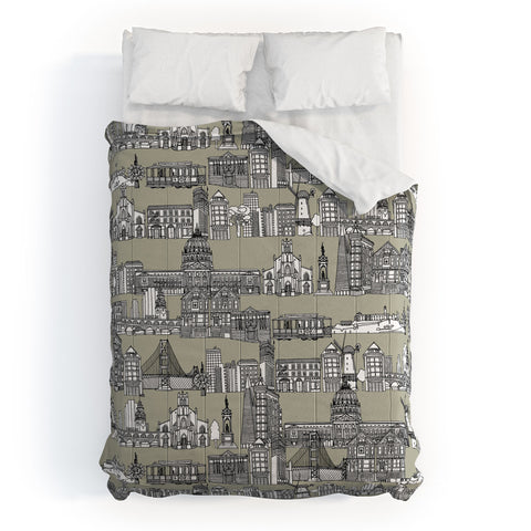 Sharon Turner San Francisco Linen Comforter