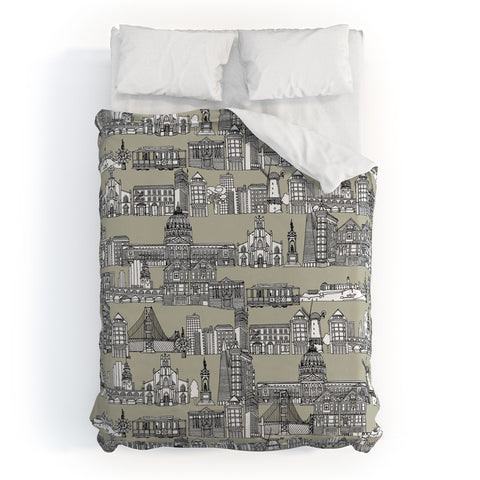 Sharon Turner San Francisco Linen Duvet Cover