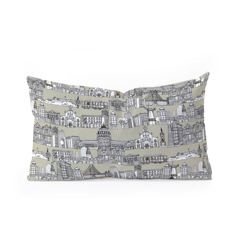 Sharon Turner San Francisco Linen Oblong Throw Pillow